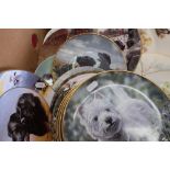Large selection of collectors plates, mostly of dogs, wildlife etc