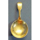 London 1832 silver hallmarked caddy spoon with makers mark for Robert Hennell