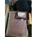 Large leather bound volume of The Comprehensive Family Bible by David Davidson L.L.D by Blackie &