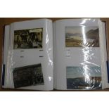 Album containing two hundred mixed coloured and black & white photographs, mostly GB, mostly