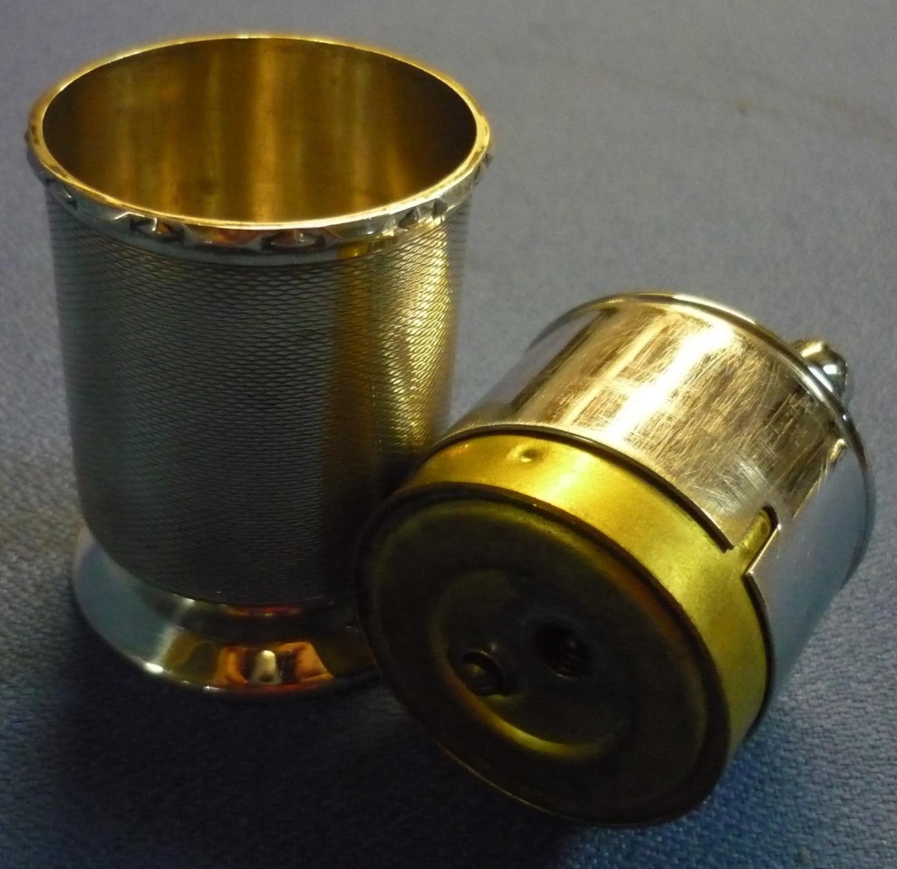 London 1963 silver hallmarked gas table lighter with colibri type action - Image 6 of 7