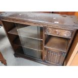 Old Charm style side cabinet with glazed sliding doors
