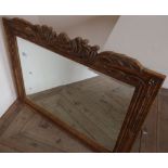 Gilt framed bevelled edge wall mirror (92cm x 69cm)