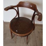 Bentwood style armchair