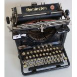 Remington No. 16 typewriter, made in the USA, rebuilt by British Labour at the Remington