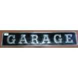 Aluminium rectangular garage wall sign (68cm x 13cm)