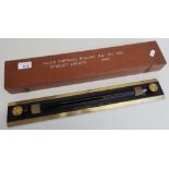 Cased ruler parallel rolling R. A no.1 MKI Stanley London 1940