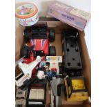 Selection of Tonka and other toy vehicles, a boxed Little Hostess sideboard with accessories by