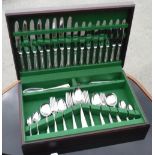 Modern cased Mappin & Webb of Sheffield eight place stainless steel canteen of cutlery