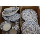 Minton Shalimar pattern part dinner service in two boxes