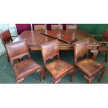 Victorian rectangular wind out extending dining table with two additional leaves (width 120cm,