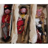Three boxed Pelham puppets including Fritzi Mitzi and Gypsy (3)