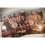 Two The Beatles Sgt. Peppers Lonely Heart Club Band LP records, including first pressing and fifth