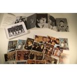 Selection of The Beatles colour cards, Dell Beatles wallet, photoset and a The Beatles melamine