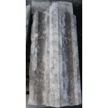 York Minster stone - large 19th C large shaft moulding sections (45cm x 88cm x 31cm)