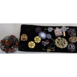 Miracale Scottish style brooch and a collection of vintage Women's Institute and Woman's British