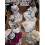 Six Coalport limited edition figurines 'Louisa At Ascot' No. 649/12500, 'Visiting Day' No. 5145/