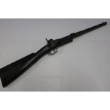 Greene Patent USA 1854 percussion cap carbine with unusual 18 inch twist mechanism barrel, with