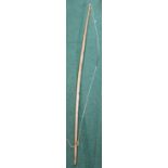 Sinew backed hickory long bow