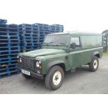 Long wheel base Land Rover 110 Defender hard top (vendor advised probably ex RAF rather than