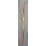 Three Eastern bamboo longbows