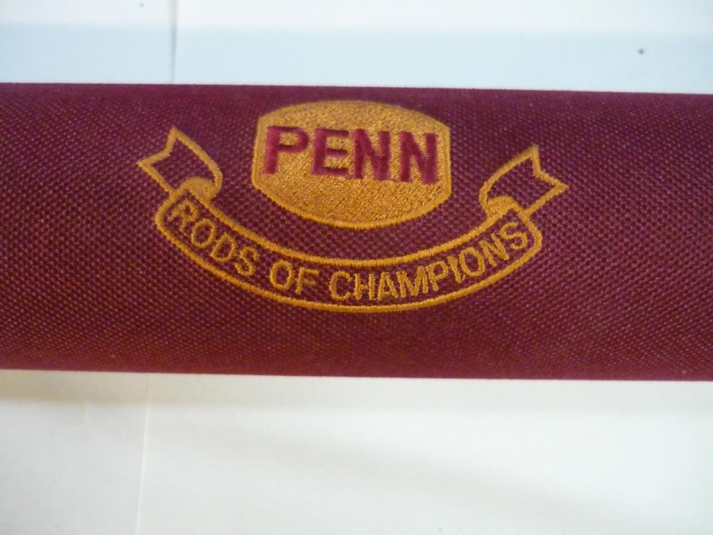 Penn Gold Medal IMS-6790 four piece graphite trout fishing rod #7 line, in bag and Penn travel tube - Image 2 of 3