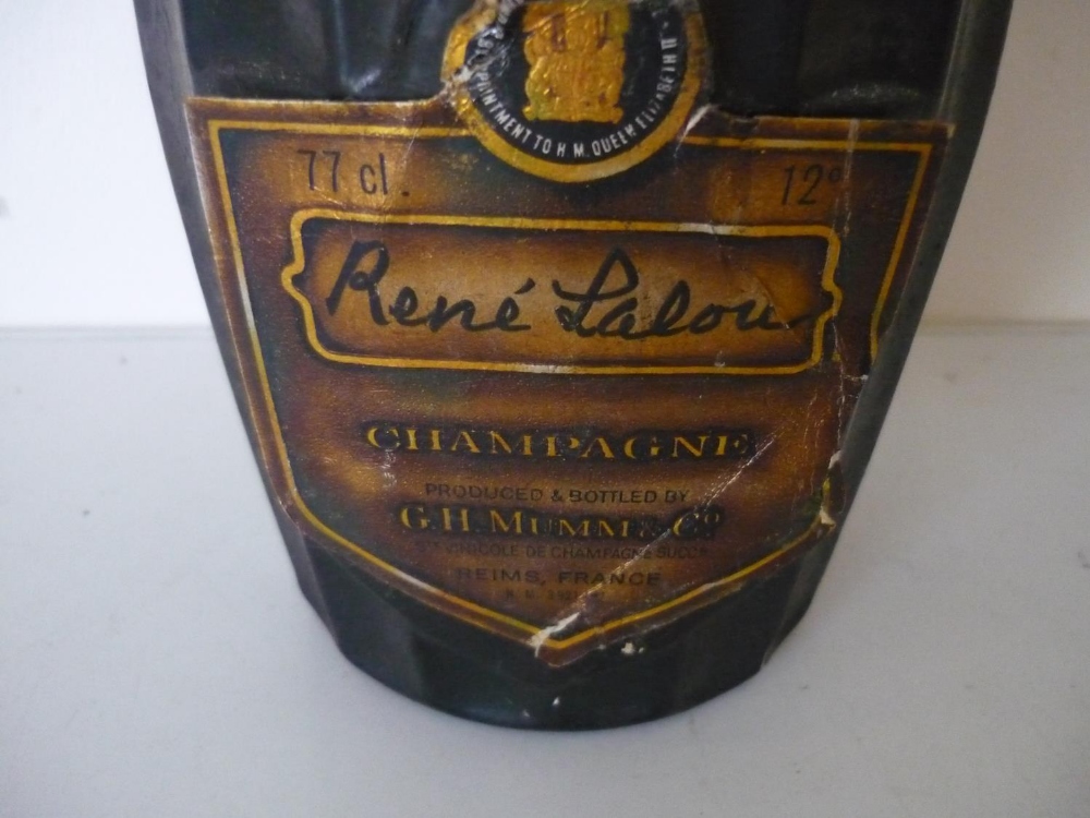 Bottle of Rene Lalou champagne, produced and bottled by G H Mumm and Co, 1973, 77cl, 12% vol - Image 2 of 3