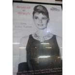 Framed poster for Breakfast At Tiffany's, starring Audrey Hepburn as featured in Film Review