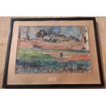 Charles "Charlie" Henry Rogers, "Majorca Landscape", watercolour, signed, titled in pencil and dated
