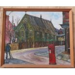Charles "Charlie" Henry Rogers, "St Andrews Church Gateshead", oil on board, signed and dated