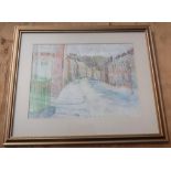 Charles "Charlie" Henry Rogers, "Down Westbourne Avenue, Gateshead", watercolour, signed and dated