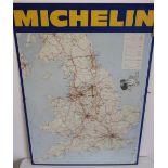 Michelin Tyres tin road map of Great Britain, reproduced from Michelin Map 1986-75 edition (6cm x
