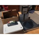 Aiwa Micro Hi-Fi component system XR-FA500, Wharfedale turn table, HP desk jet 1510 print scan