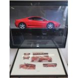 Two posters for Ferrari 360 Modena, and three posters for the Le Mans 24 hour Race (5)