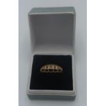 Victorian 18ct gold 5 stone set dress ring