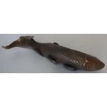 Bronze figure of a carp fish (29cm)
