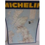 Michelin Tyres tin road map of the Midlands, Ireland and Scotland, reproduced from Michelin Map