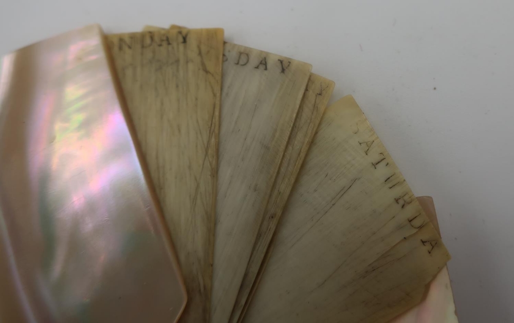 Two Edwardian silver pencils, Birmingham 1905-8, Mother of Pearl aide-memoire and a Mother of - Image 4 of 4