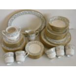 Collection of Noritake Ivory China Miyoshi pattern tea and dinner ware, approx 40pcs