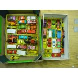 Collection of Matchbox and other small scale die-cast vehicles including Whizz Wheels, and a