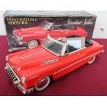 Standard Sedan, convertible Vitoure, friction powered with red open topped body in original box (