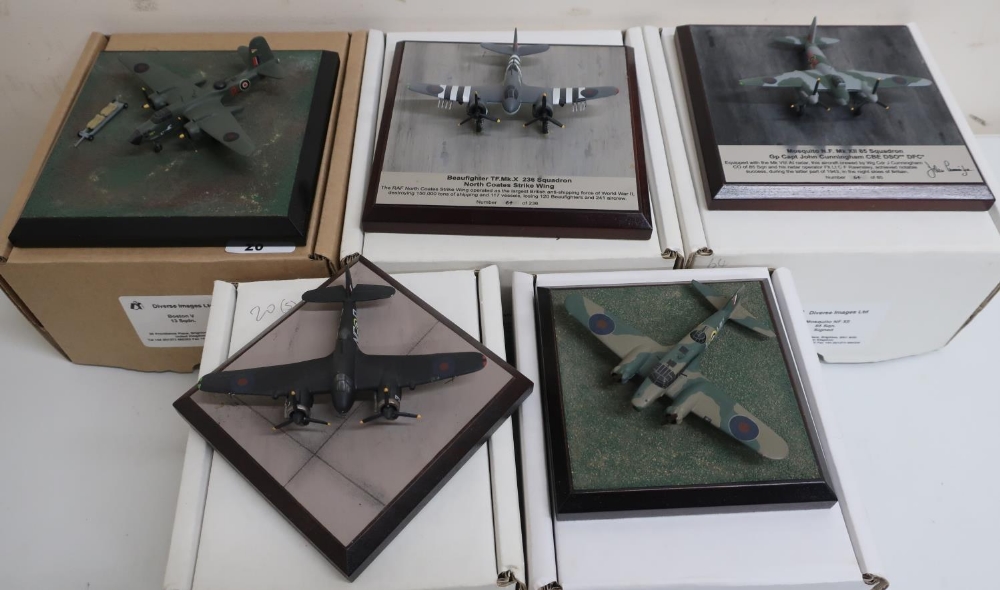 Diverse Images Aircraft Collection hand crafted English pewter model of Mosquito NFX11 85