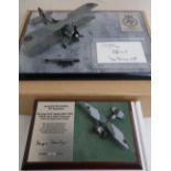 Diverse Images Aircraft Collection hand crafted English pewter model of Fairey Swordfish 825