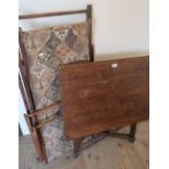 Vintage folding deck chair, folding coaching/games type table (2)