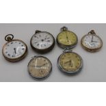 20th C Waltham rolled gold pocket watch, retailed by W Barraclough & Sons, Leeds, movement stamped