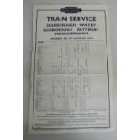 British Railways train service Scarborough, Whitby, Guisborough, Battersby and Middlesbrough