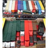Collection of Lledo, Corgi, and other die-cast models of commercial vehicles, including Stobart,