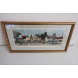 Framed and mounted railway carriage print by Blake of Braintree, Essex
