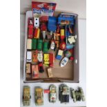Five Matchbox Battle Kings, diecast models, other Matchbox small scale diecast vehicles, in two
