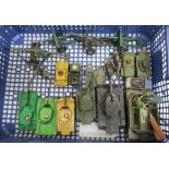Collection of Corgi Dinky and other die-cast military vehicles and field guns (14)